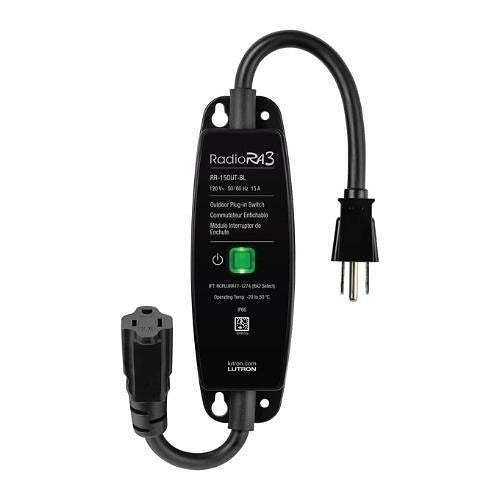 LUTRON Lutron Electronics RR-15OUT-BL Outdoor Smart Plug
