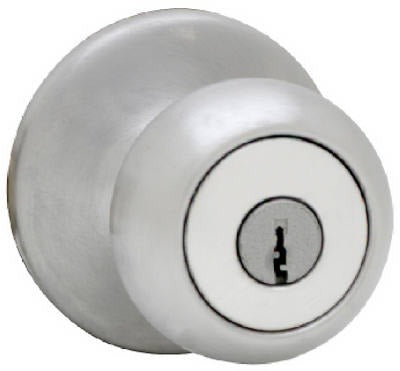KWIKSET Kwikset 94002-824 Mobile Home Entry Lockset Satin Chrome