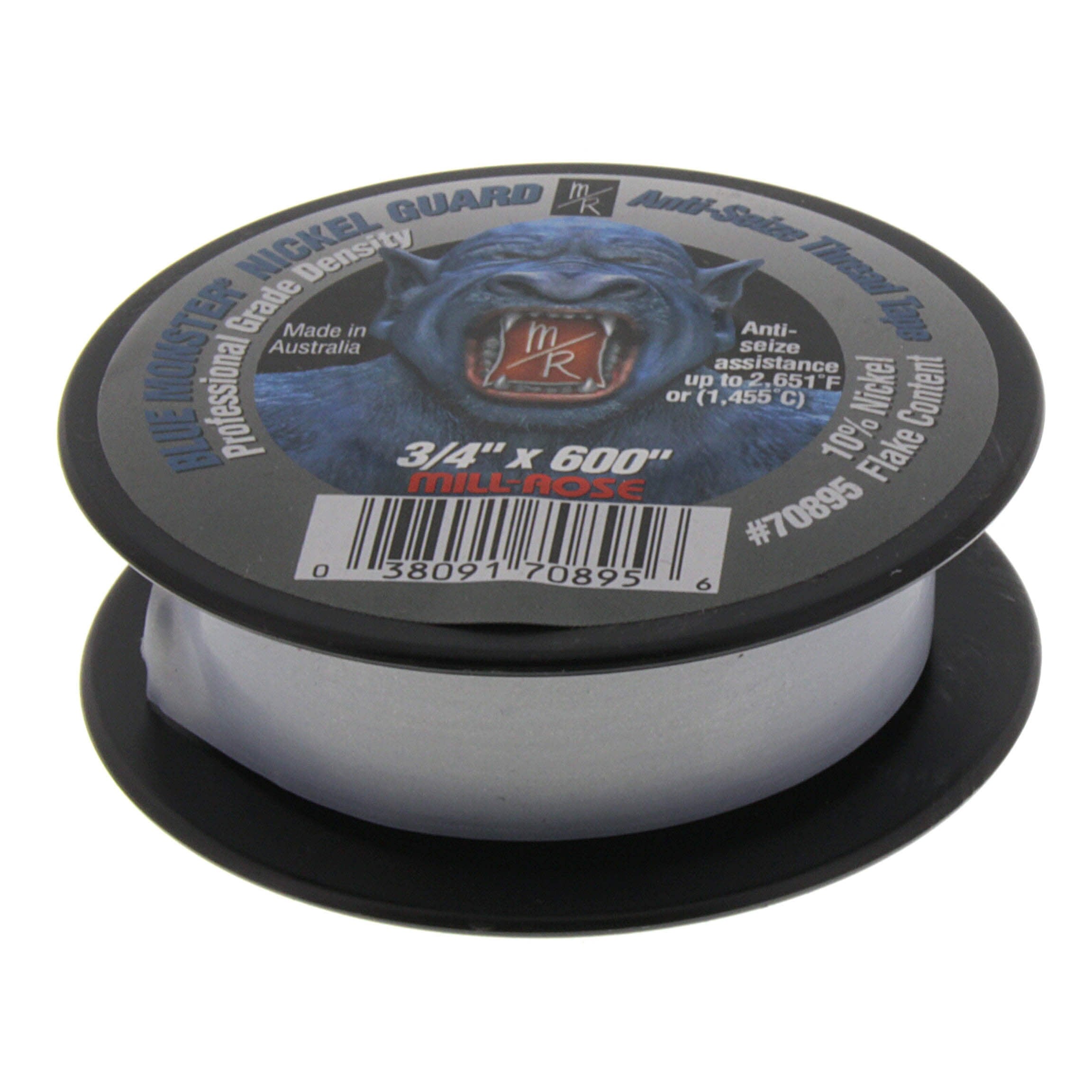 BLUE MONSTER Blue Monster 70895 Nickel Guard Anti-Seize Thread Sealing Tape 3/4 x 600 inch