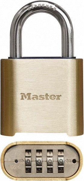 MASTER LOCK Master Lock 975 Combination Lock Brass 3 Inches High