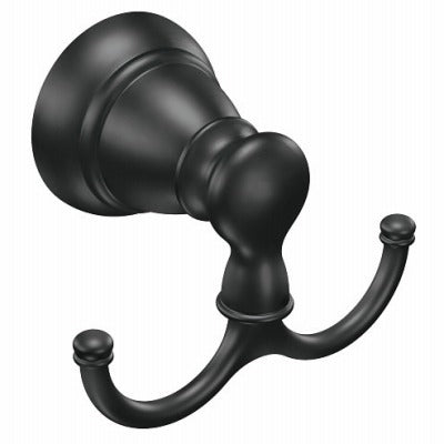 MOEN Creative Specialties Int'l. Y2603BL Double Robe Hook Matte Black