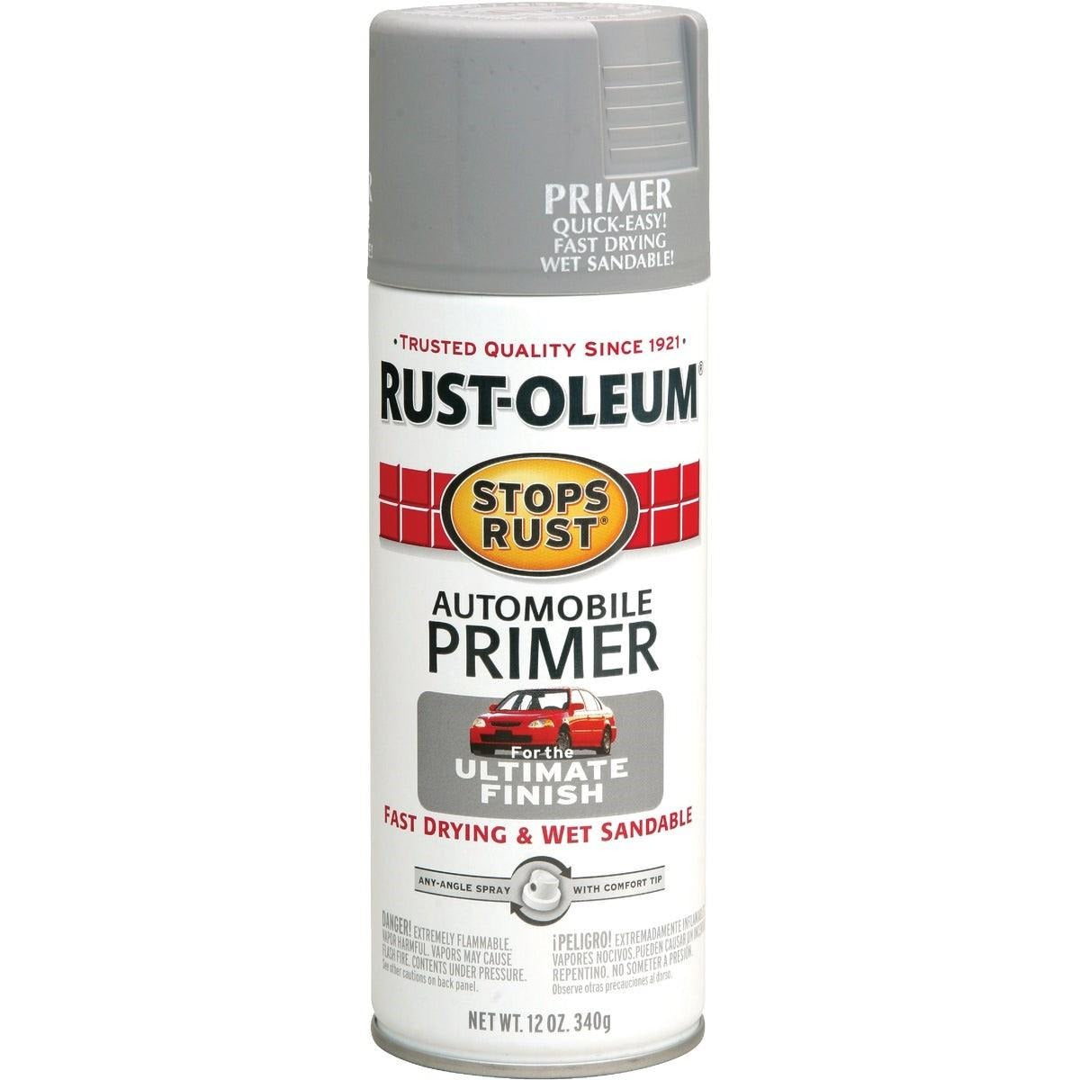 RUST-OLEUM RUST-OLEUM 2081830 Stops Rust Light Gray Spray Automotive Paint Primer 12 oz