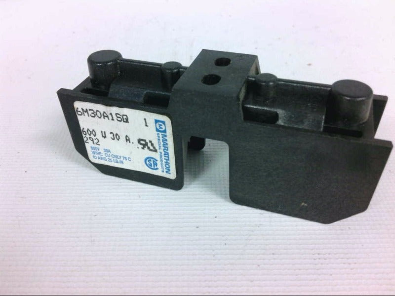 MARATHON SPECIAL PRODUCTS Marathon Special Products 6M30A1SQ Fuseblock Midget Series 30A 600V (1 Pole)