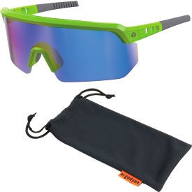 ERGODYNE Ergodyne 55017 Half Frame Safety Glasses Blue Mirror