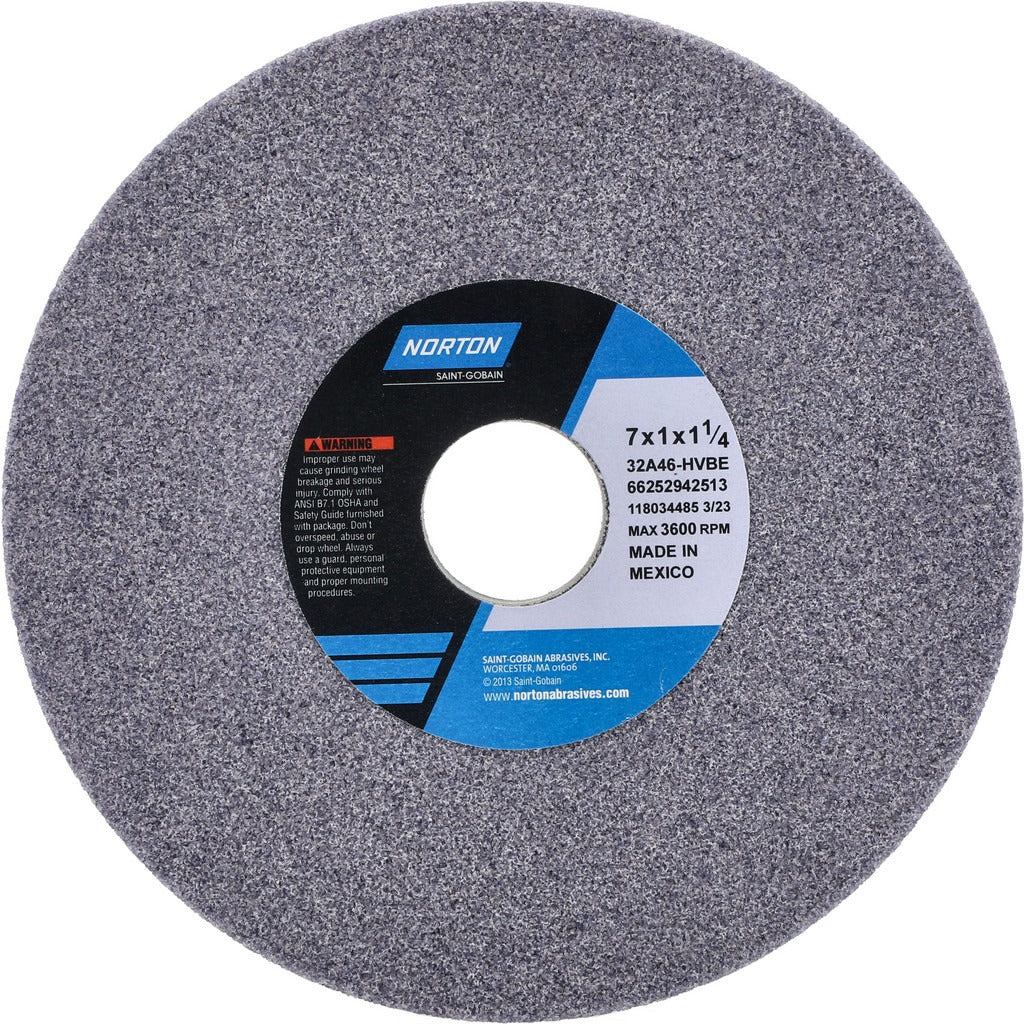 NORTON Norton 66252942513 Surface Grinding Wheel 46 Grit 7 in