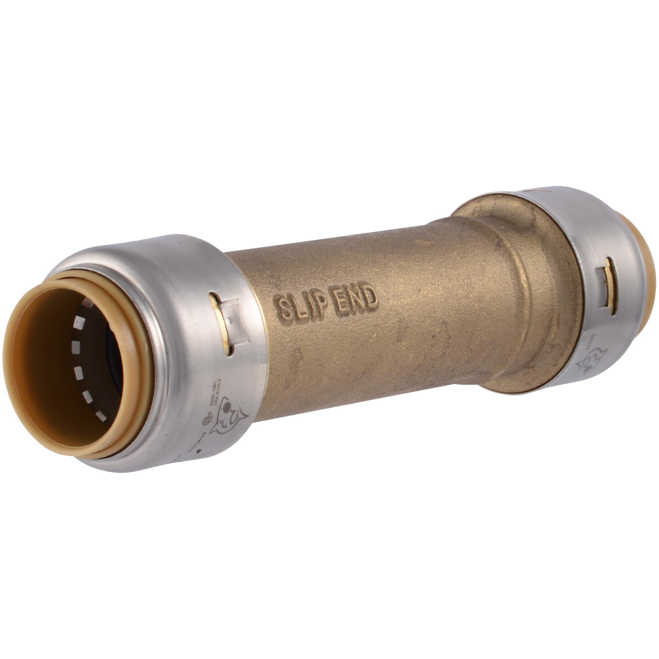 SHARKBITE Sharkbite UR3016A 3/4 in Slip Coupling Push Connect Brass