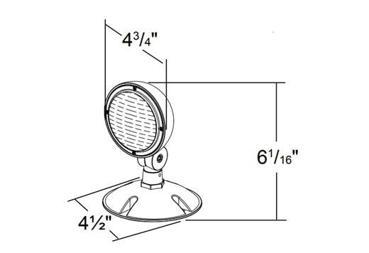 HALCO LIGHTING Halco Lighting 97012 Evade Single Remote Outdoor Head Gen2 0.8W (Round Head) EV2-RH-1-OUT-RD