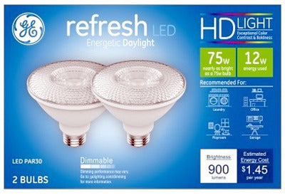 GE G E Lighting 43095 PAR30 Led Bulb 12W Daylight 2 Pack