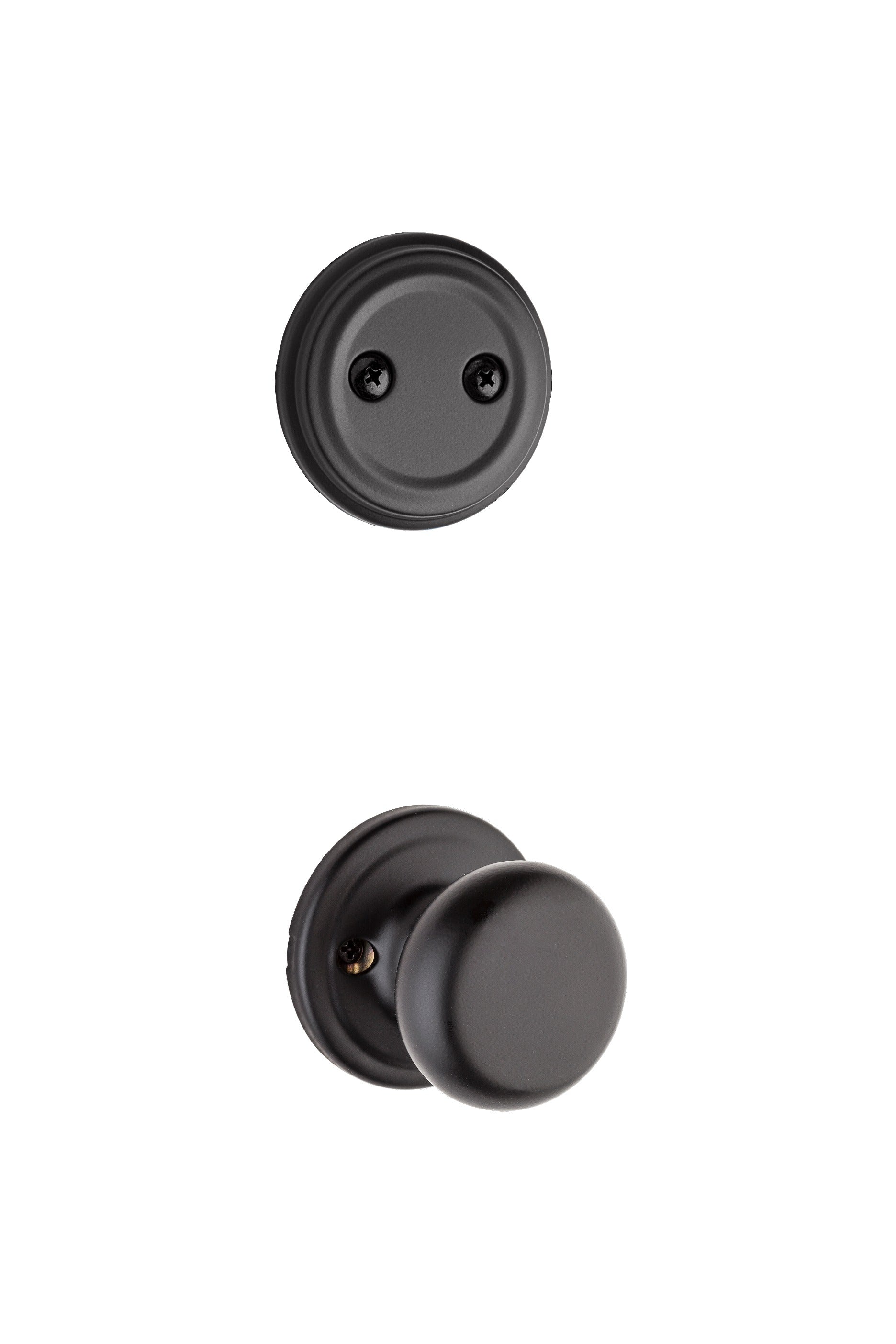 KWIKSET Kwikset 968H-514 Hancock Knob Dummy Trim Matte Black