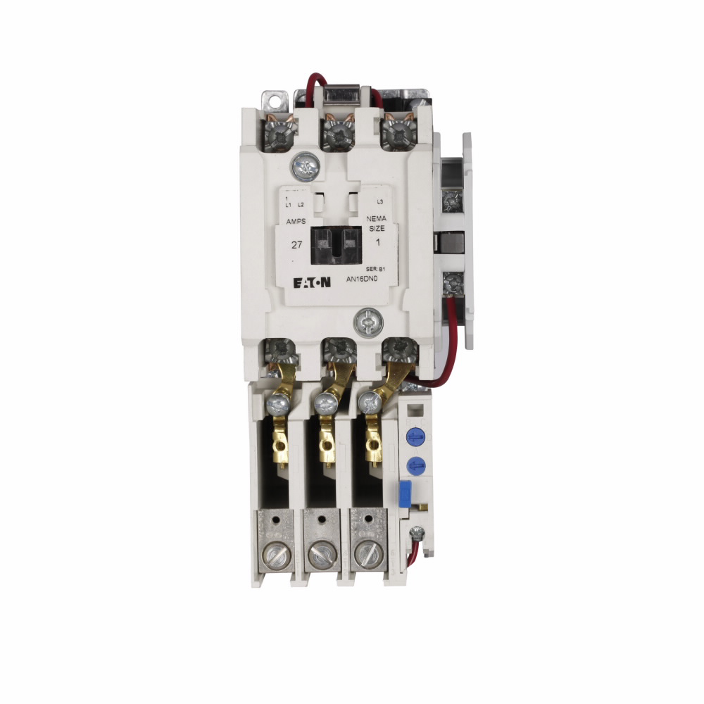 Eaton AN16DN0BB Freedom NEMA Starter Non-Reversing Reset Overload Relay 240V Coil 27A 3 Pole Size 1