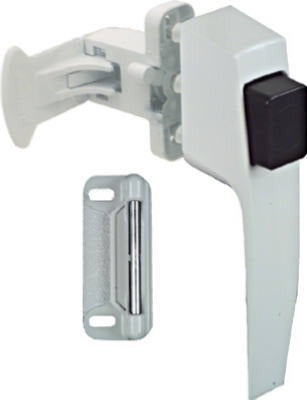 NATIONAL HARDWARE National Mfg N213-165 White Pushbutton Latch 3-pack