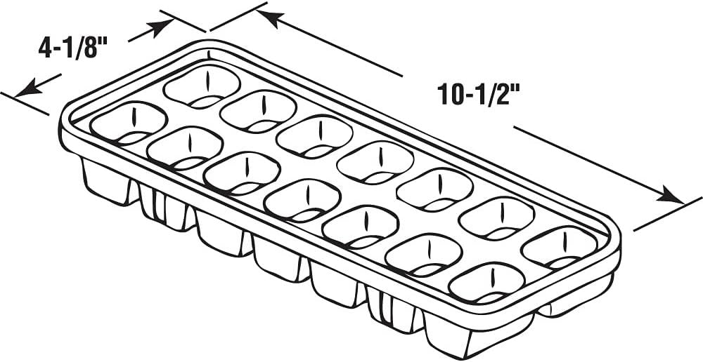 PRIME-LINE Prime-Line MP10513 Standard Plastic Ice Cube Trays Pack of 5 MP10513