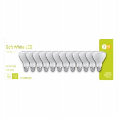 GE Ge Lighting 93130392 9W BR30 Led Bulb 2700K 12 Pack