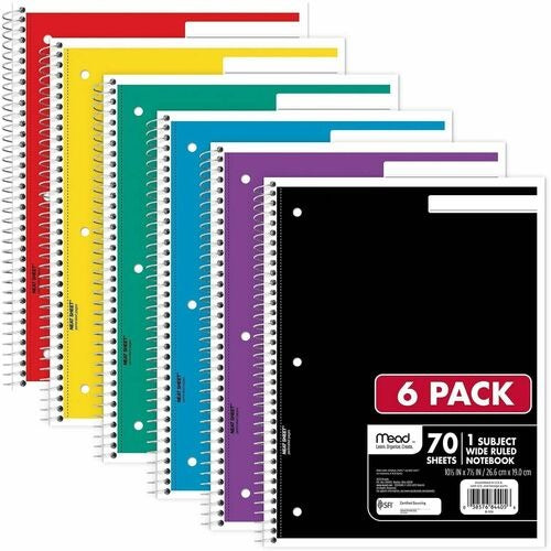 MEAD Bsc Preferred MEA73063 Wirebound Notebook Wide Rule