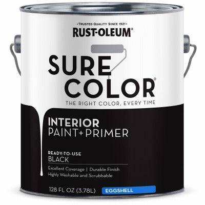 RUST-OLEUM Rust-oleum 380218 Interior Wall Paint Primer Eggshell Black