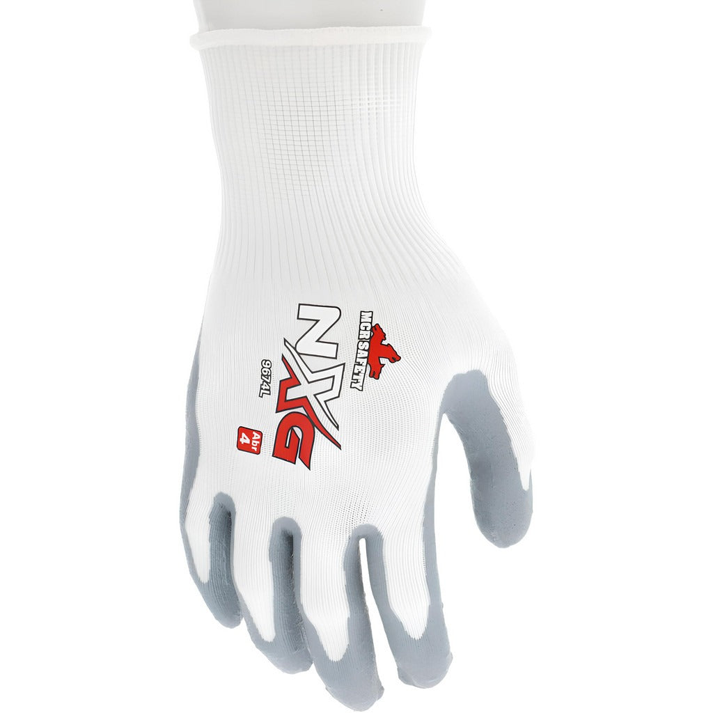 MCR SAFETY Mcr Safety 9674S Nitrile Coated Nylon Work Gloves Small