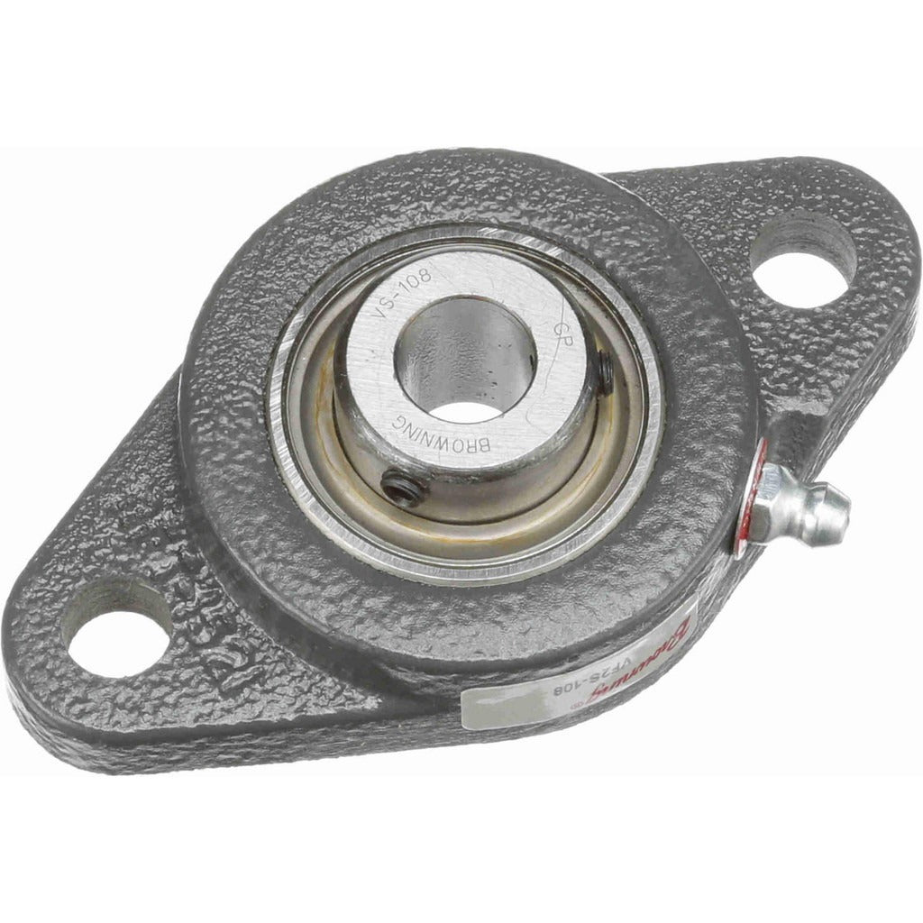 BROWNING Browning 767569 2-bolt Flange Bearing 0.5 Inch Id Cast Iron