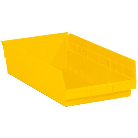 BSC PREFERRED Bsc Preferred BINPS114Y Plastic Nestable Storage Bin Yellow