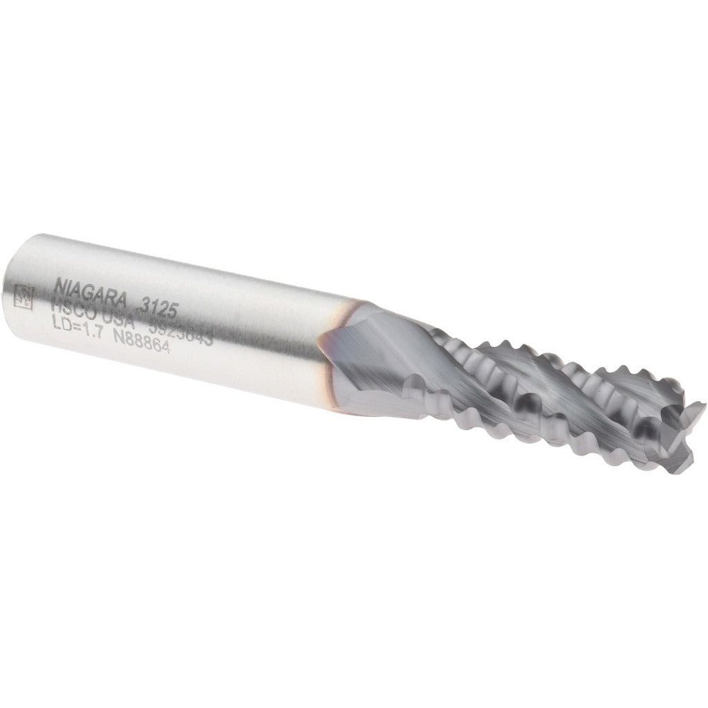 SECO TOOLS Seco 17016579 Roughing End Mill 5/16 in 4 Flute Cobalt