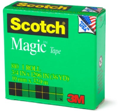 3M 3M Company 810 Magic Transparent Tape 0.5x36 Yd 12 Pack