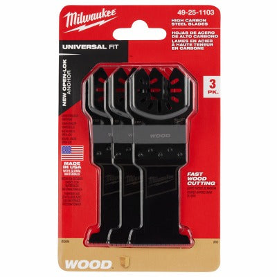 MILWAUKEE Milwaukee 49-25-1103 Hcs Wood Multi-tool Blade 3 Pack