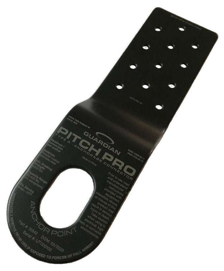 GUARDIAN FALL PROTECTION Guardian Fall Protection 10540 Pitch Pro Slotted Roof Anchor