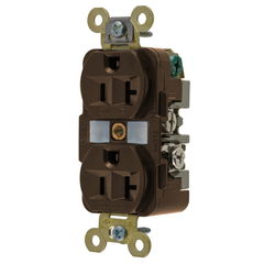 Hubbell HBL5362 Duplex Receptacle 20A 125V Extra Heavy Duty NEMA 5-20R