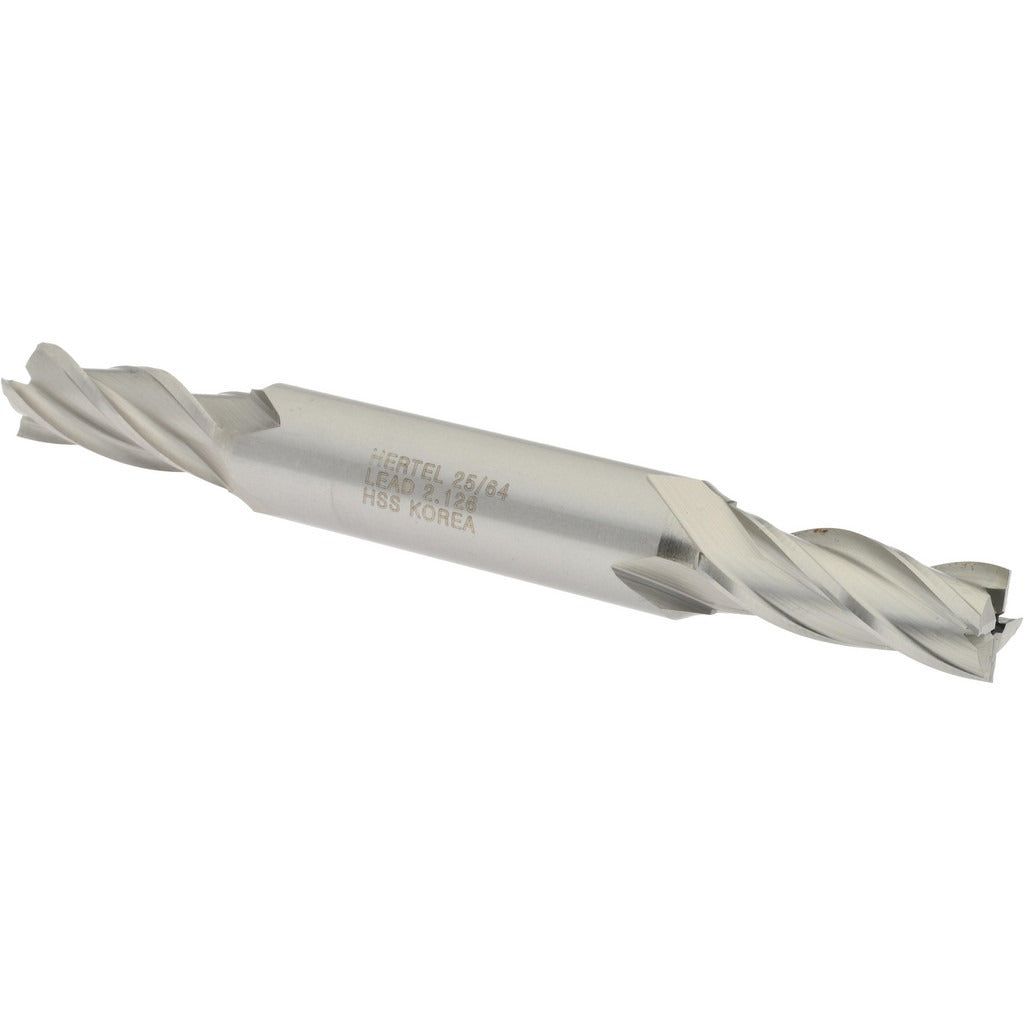 HERTEL Hertel E1051025 Square End Mill 25/64 in 4 Flute Hss
