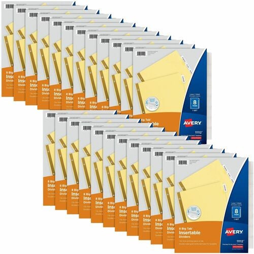 AVERY Avery AVE11115 Index Dividers 8-tab Buff 24 Sets