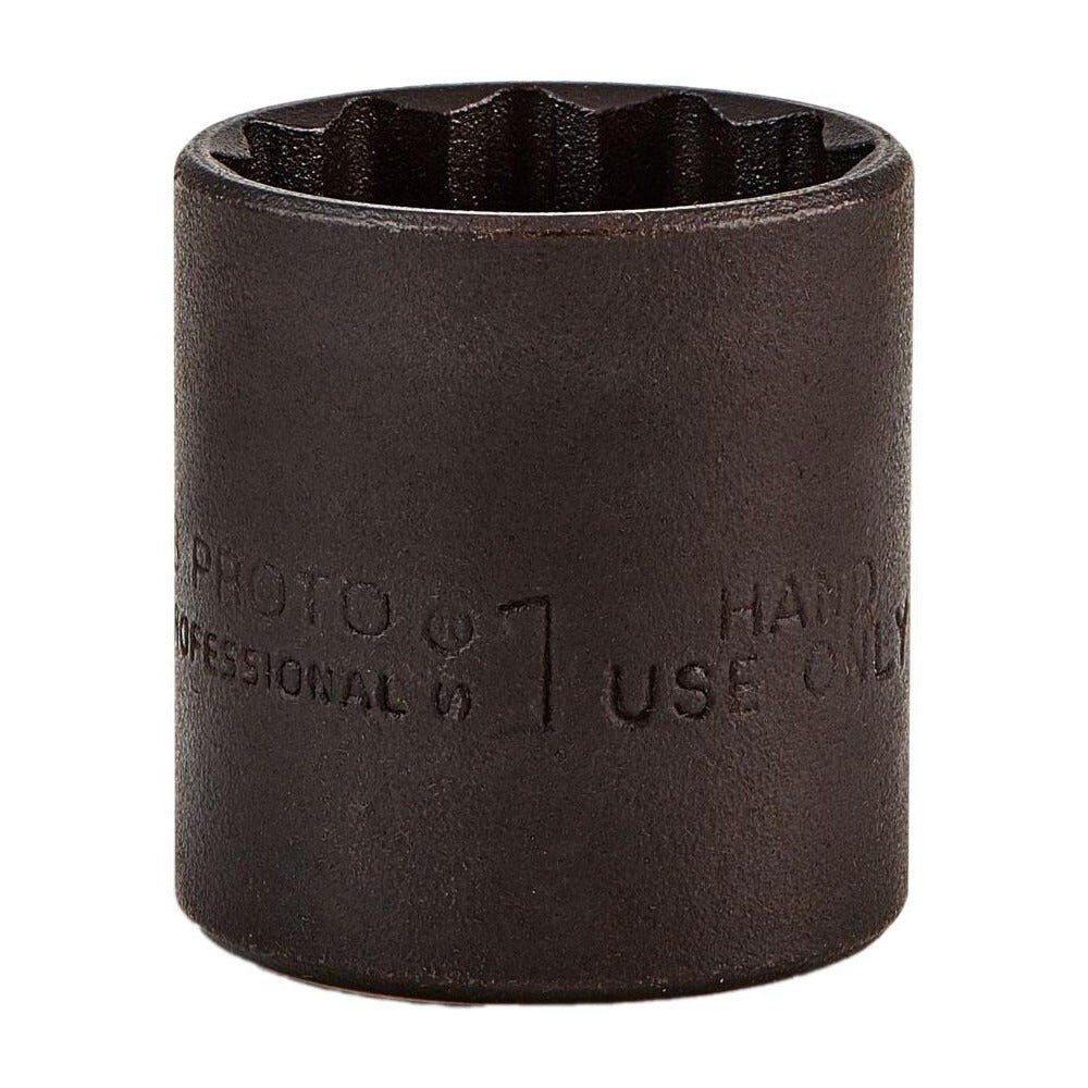 PROTO Proto J5232B 1 Inch 12-point 3/8 Drive Hand Socket