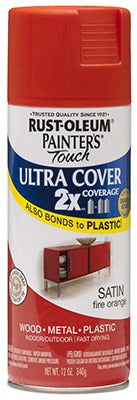 RUST-OLEUM Rust-oleum 263149 Satin Fire Orange Spray Paint 12 Oz