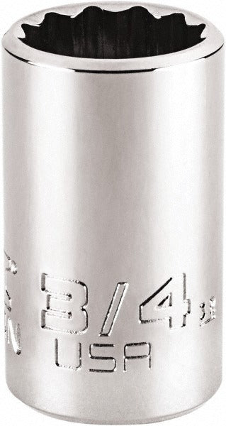 PROTO Proto J5424N Hand Socket 3/4 Inch 12-point 1/2 Drive