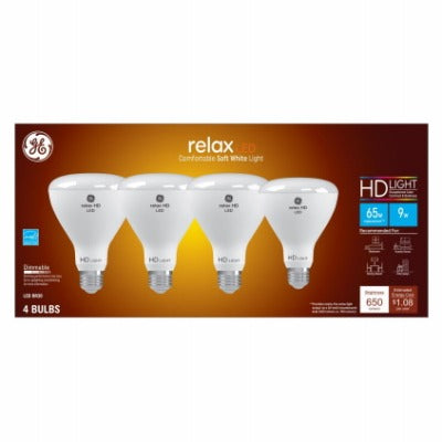GE G E Lighting 93110832 Led BR30 10W Soft White 4 Pack