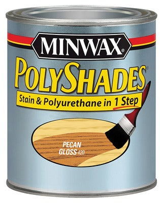 MINWAX Minwax 214204444 Polyshades Gloss Pecan Wood Stain 0.5 Pint