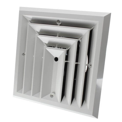 AIRTEC AIRTEC 81903 Ceiling Diffuser with 3-Way Grille 6 x 6