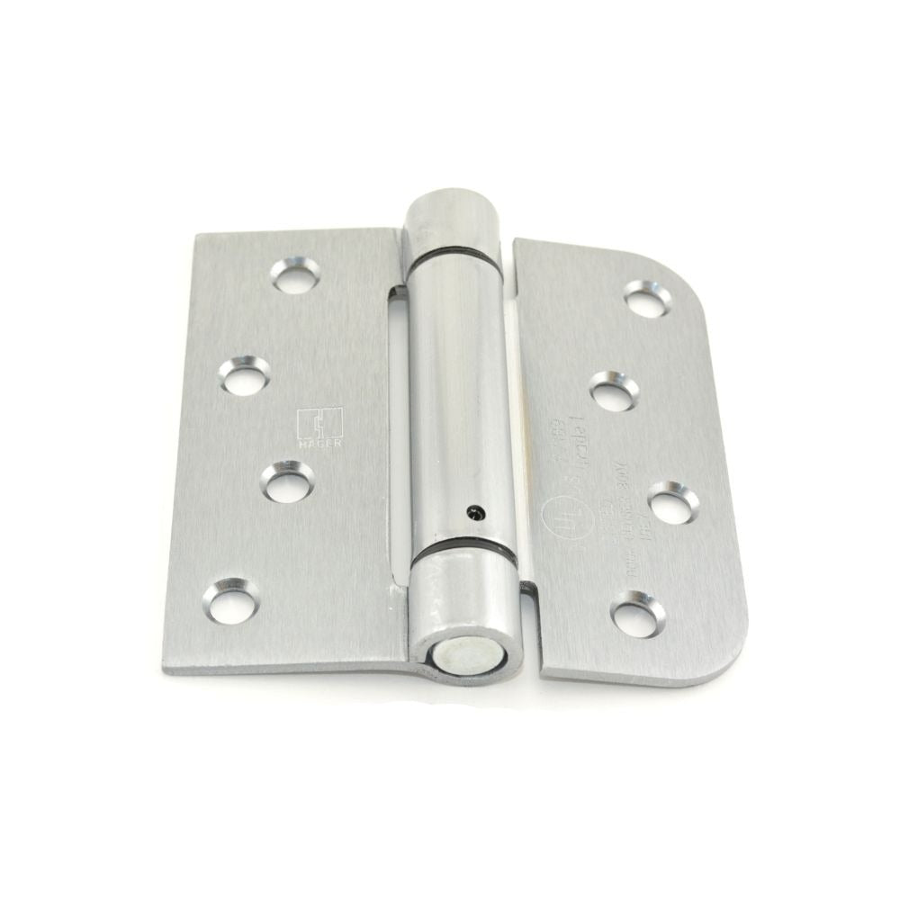 HAGER Hager Hinge 1754426D Full Mortise Spring Hinge Satin Chrome