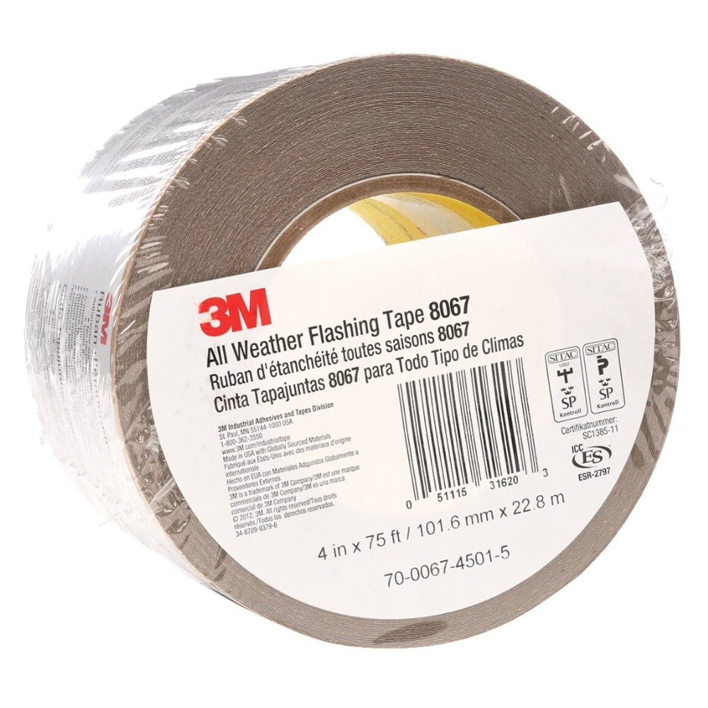 3M 3M 7000001346 All Weather Flashing Tape 4 in x 75 ft (12 Roll Case) 3MT051115-31620