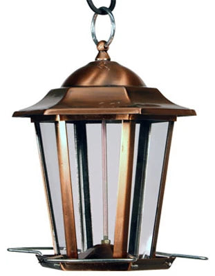 True Value NA11193 Audubon Copper Carriage Bird Feeder, 8-1/2 Inch