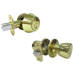 True Value TV221748 TG PB Tulip Dbl Lockset