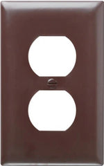 True Value TP8CC25 Wall Plate, 1 Gang, Brown Nylon