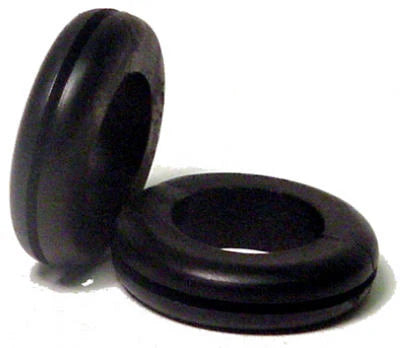 True Value GHG-1525 6-Pk. 1/4-In. I.D. Flexible Black Vinyl Hole Grommet