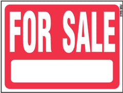 True Value RS-604 Hy-Ko Sign, For Sale, Red/White Plastic, 18 x 24-In.