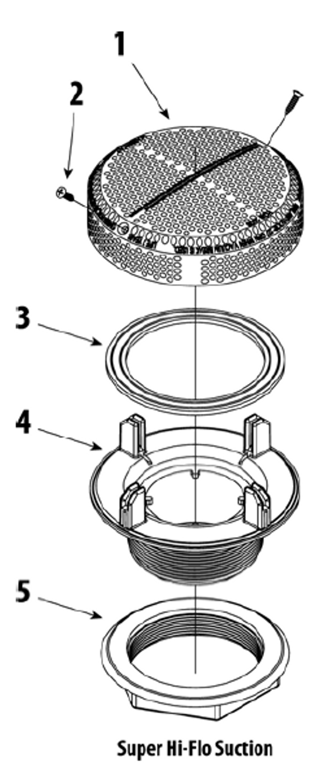 Waterway Plastics 711-3260 Gasket Waterway Super Hi-Flow Suction Fitting