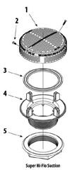 Waterway Plastics 711-3260 Gasket Waterway Super Hi-Flow Suction Fitting