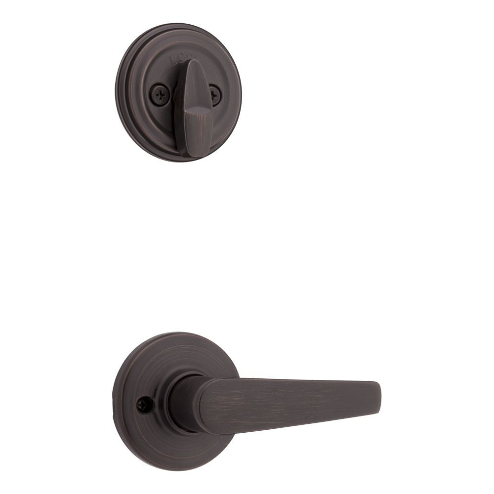 KWIKSET Kwikset 966DL-11P.UNIV Delta Lever Handleset Trim Venetian Bronze
