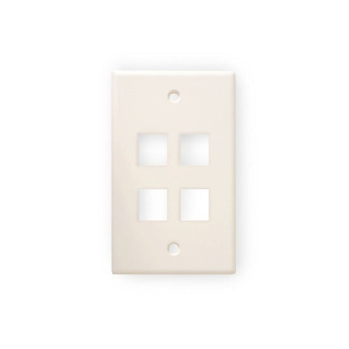 WIREPATH Wirepath PLATE-4-LA 4-port Keystone Faceplate