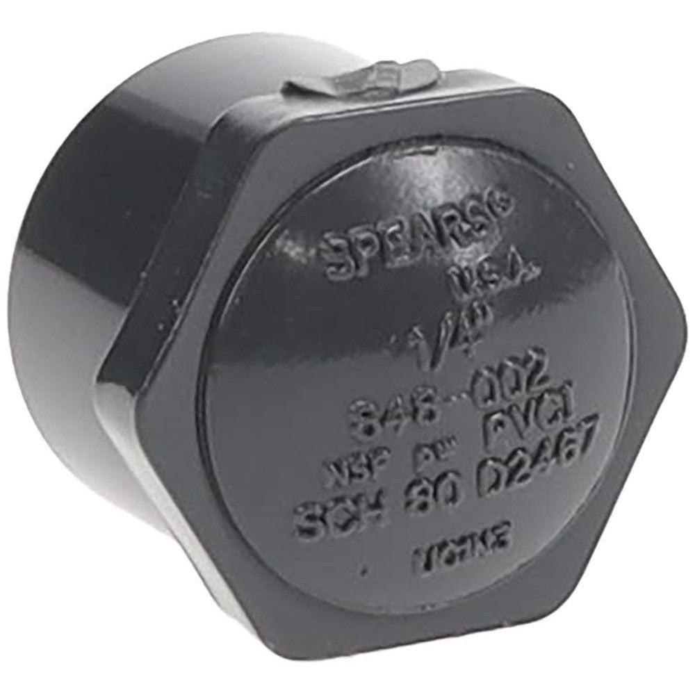 VALUE COLLECTION Value Collection 848-002 Pvc End Cap 1/4 in Sch 80 Fipt