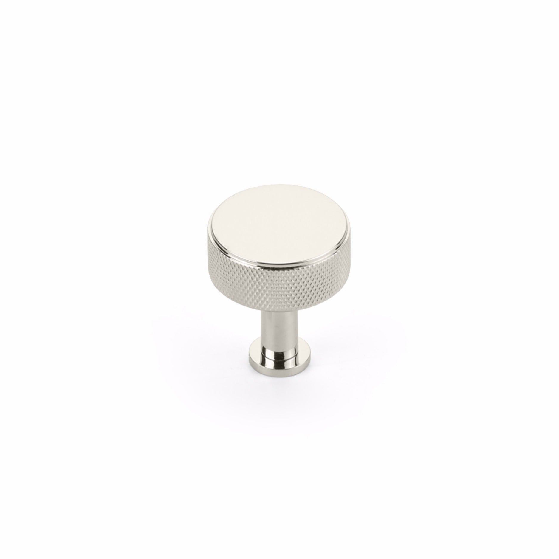SCHAUB Schaub 5002-PN Knurled Cabinet Knob Polished Nickel 1.25 in