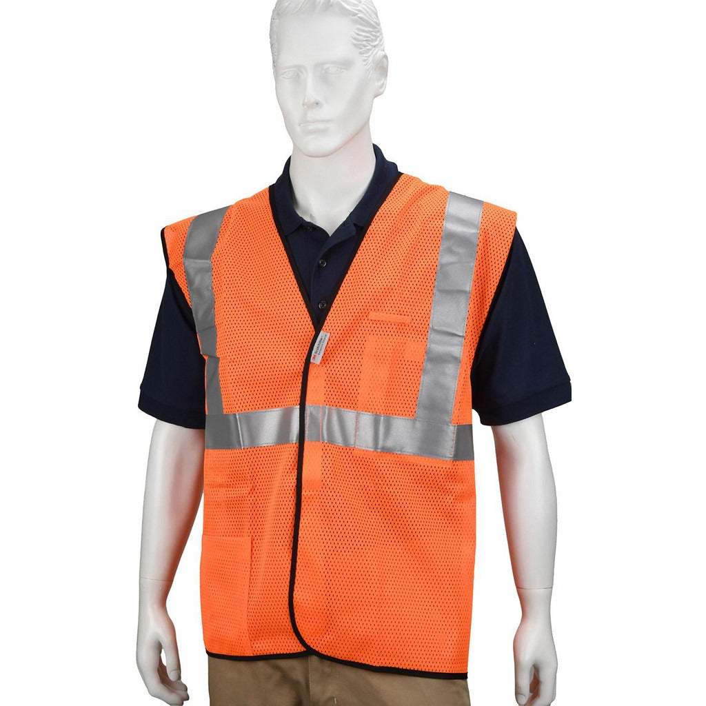 PRO-SAFE Pro-safe PS-BRK1-OXL Hi-vis Safety Vest Xl Ansi Class 2