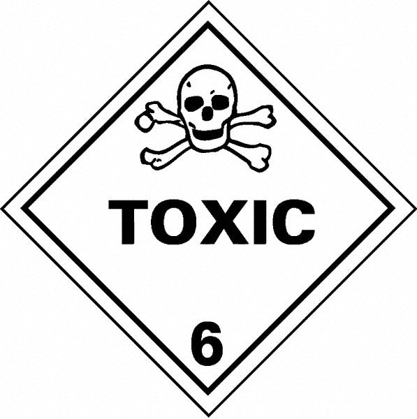 ACCUFORMNMC Accuformnmc DL87P Vinyl Toxic Placard 10.75x10.75 in